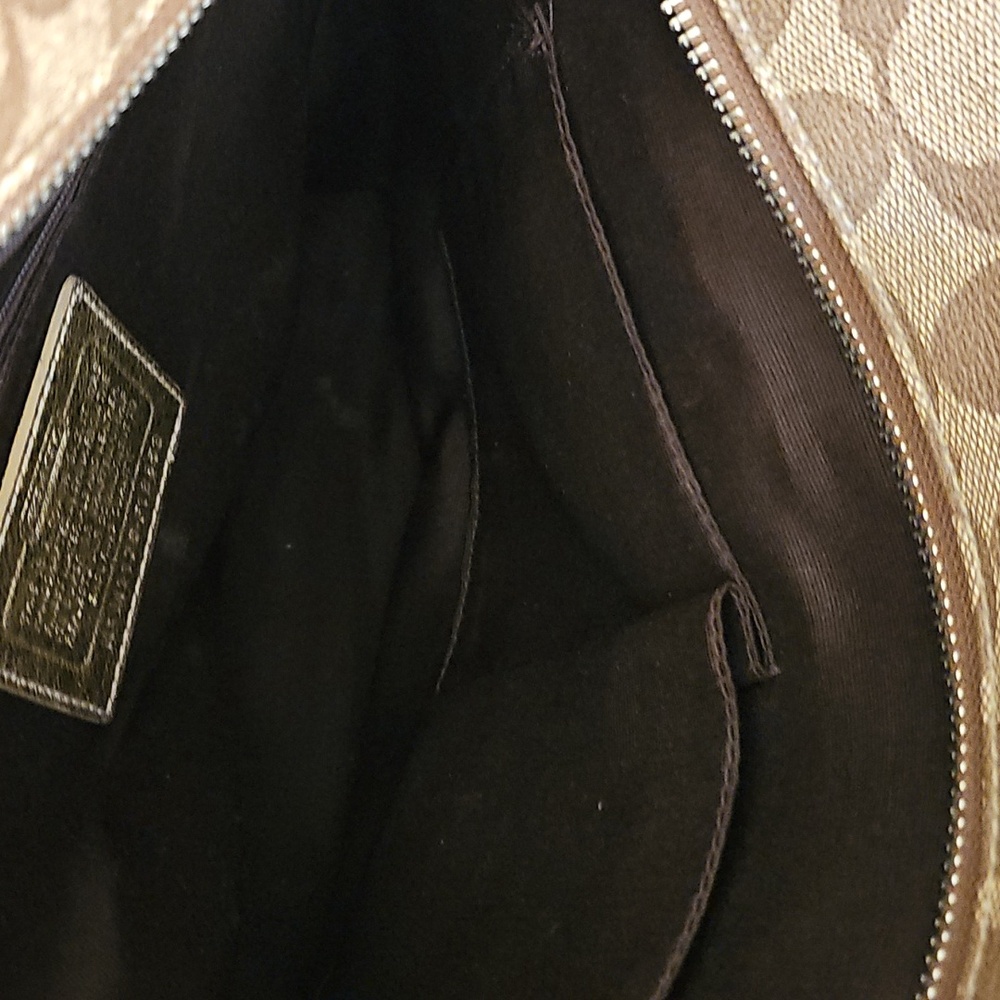 Coach Gold and Tan Tote Bag - Picture 8 of 12